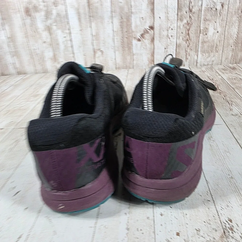 Salomon XA Elevate GTX Womens Trail Running Shoes Black Purple Gore-Tex 10